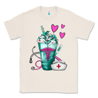 Natural Nurse Frappe Classic Tee - FaDigitalArtStudio