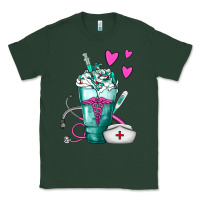 Sports Green Nurse Frappe Classic Tee - FaDigitalArtStudio