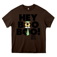 Chocolate Brown yogi bear Heavy Core Tee - artisFamous