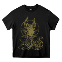 Black sleeping beauty maleficent crow branchesy Heavy Core Tee - artisFamous