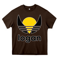 Chocolate Brown logan Heavy Core Tee - artisFamous
