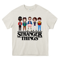 Cream stranger kids Heavy Core Tee - artisFamous