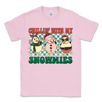 Bubblegum Pink Chillin with my Snowmies Classic Tee - BarkalooDesign