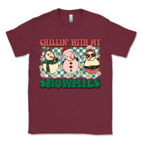 Burgundy Chillin with my Snowmies Classic Tee - BarkalooDesign