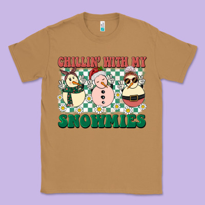 Chillin With My Snowmies Classic Tee Designed By Barkaloodesign