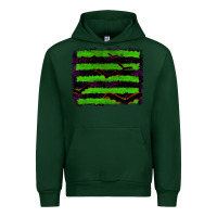 Foreset Green halloween with bat backround Urban Hoodie - RanaPortraitStore