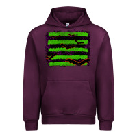 Mauve Wine halloween with bat backround Urban Hoodie - RanaPortraitStore