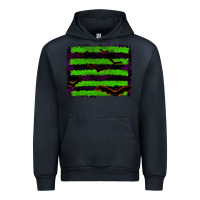 Navy halloween with bat backround Urban Hoodie - RanaPortraitStore