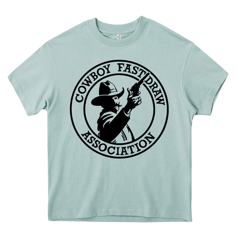 Cowboy Fast Draw Association Heavy Core Tee by artisFamous | Teevron