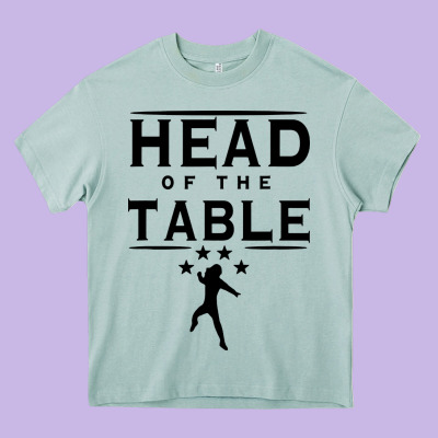 Head Of The Table Heavy Core Tee Designed By Artisfamous
