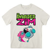 Cream Invader Zim Gir Heavy Core Tee - artisFamous