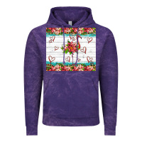 Cloud Purple flamingo with tropical flowers Vintage Hoodie - Artiststas