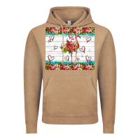 Vintage Coffee flamingo with tropical flowers Vintage Hoodie - Artiststas