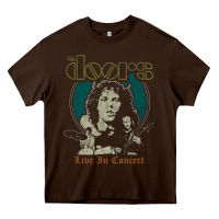 Chocolate Brown the doors live in concert Heavy Core Tee - artisFamous