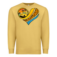 Antique Gold Bus Driver Off Duty Heart Premium Sweatshirt - Jasminsmagicworld
