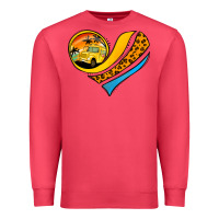 Cardinal Bus Driver Off Duty Heart Premium Sweatshirt - Jasminsmagicworld