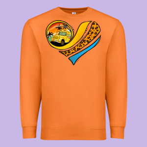 Bus Driver Off Duty Heart Premium Sweatshirt Designed By Jasminsmagicworld