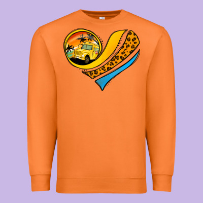 Bus Driver Off Duty Heart Premium Sweatshirt Designed By Jasminsmagicworld