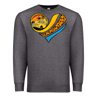 Charcoal Heather Bus Driver Off Duty Heart Premium Sweatshirt - Jasminsmagicworld