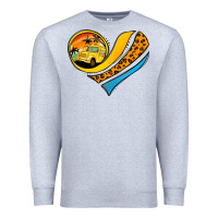 Heather Grey Bus Driver Off Duty Heart Premium Sweatshirt - Jasminsmagicworld