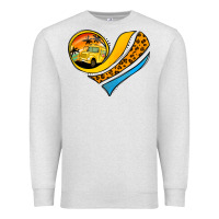 Oatmeal Heather Bus Driver Off Duty Heart Premium Sweatshirt - Jasminsmagicworld