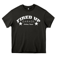 Asphalt fired up garage Heavy Core Tee - artisFamous
