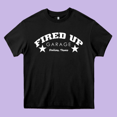 Fired Up Garage Heavy Core Tee Designed By Artisfamous