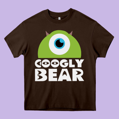 Googly Bear Heavy Core Tee Designed By Artisfamous