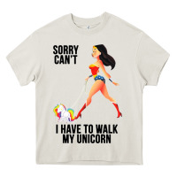 Cream wonder woman sorry can't Heavy Core Tee - artisFamous
