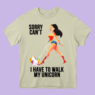 Wonder Woman Sorry Can't Heavy Core Tee Designed By Artisfamous