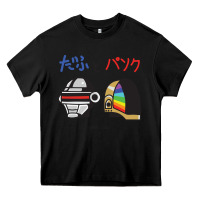 Black DAFTPUNK Japanese Heavy Core Tee - artisFamous