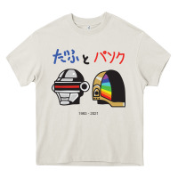 Cream DAFTPUNK Japanese Heavy Core Tee - artisFamous