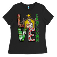 Black Love Come Down Ladies Tee - CowhideDigitalArt