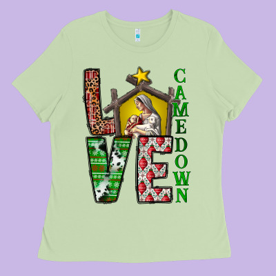 Love Come Down Ladies Tee Designed By Cowhidedigitalart