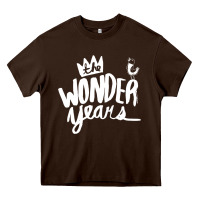 Chocolate Brown The Wonder Years Heavy Core Tee - artisFamous