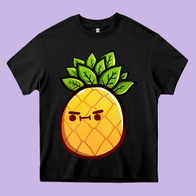 Pineapple Fruits Heavy Core Tee Designed By Artisfamous