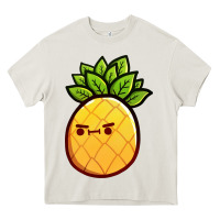 Cream pineapple fruits Heavy Core Tee - artisFamous