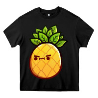 Black pineapple fruits Heavy Core Tee - artisFamous