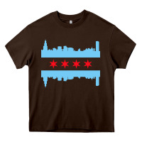 Chocolate Brown awesome chicago city Heavy Core Tee - artisFamous