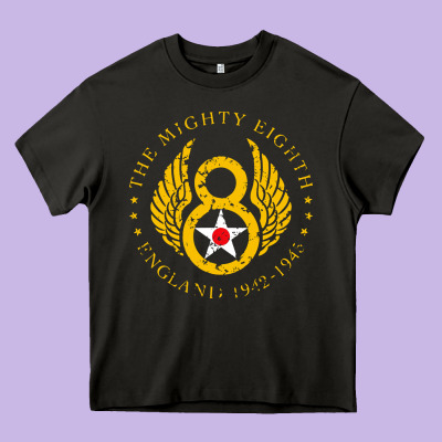 Mighty Eighth   8th Anniversary Heavy Core Tee Designed By Artisfamous