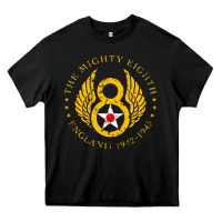Black mighty eighth   8th anniversary Heavy Core Tee - artisFamous