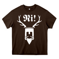 Chocolate Brown monty comedy python Heavy Core Tee - artisFamous
