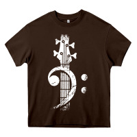 Chocolate Brown musical guitar bass Heavy Core Tee - artisFamous