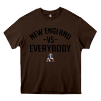 Chocolate Brown new england Heavy Core Tee - artisFamous