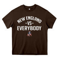 Chocolate Brown new england everybody Heavy Core Tee - artisFamous