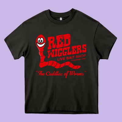 Red Wigglers Heavy Core Tee Designed By Artisfamous