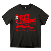 Asphalt red wigglers Heavy Core Tee - artisFamous