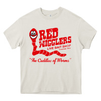 Cream red wigglers Heavy Core Tee - artisFamous