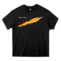 Black SpaceX Rocket Heavy Core Tee - artisFamous