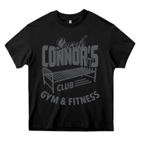 Black Sarah Connor's Club - Gym & Fitness Heavy Core Tee - artisFamous